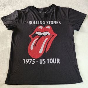 The Rolling Stones Black Tshirt With Graphics Size Medium